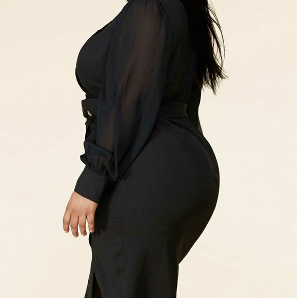 NEW PLUS SIZE BLACK BLAZER DRESSES - Picture 5 of 17